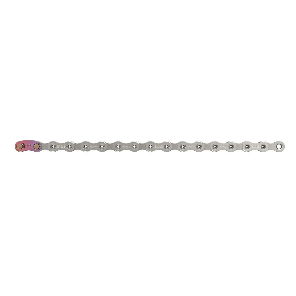 SRAM X01 Eagle 12-Speed Bicycle Chain - 126 Links, Silver | High-Performance MTB & Road Bike Chain for Smooth Shifting & Durability