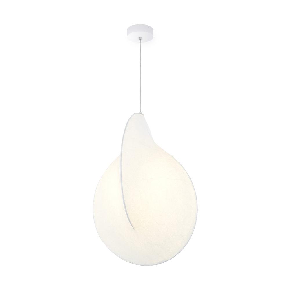 Modern Cocoon Pendant Light - Handwoven Rattan Hanging Lamp for Dining Room, Bedroom & Living Room - Boho Chic Ceiling Lighting Fixture for Home Decor