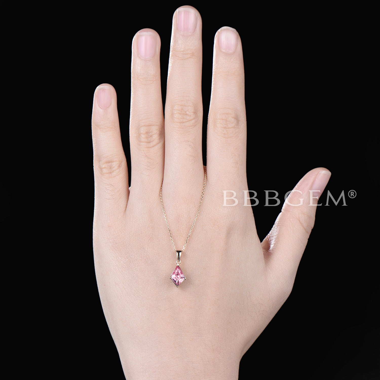 Exquisite Padparadscha Sapphire Necklace in Rose Gold - Peach Sapphire Pendant Jewelry for Women | Perfect for Weddings, Anniversaries & Special Occasions