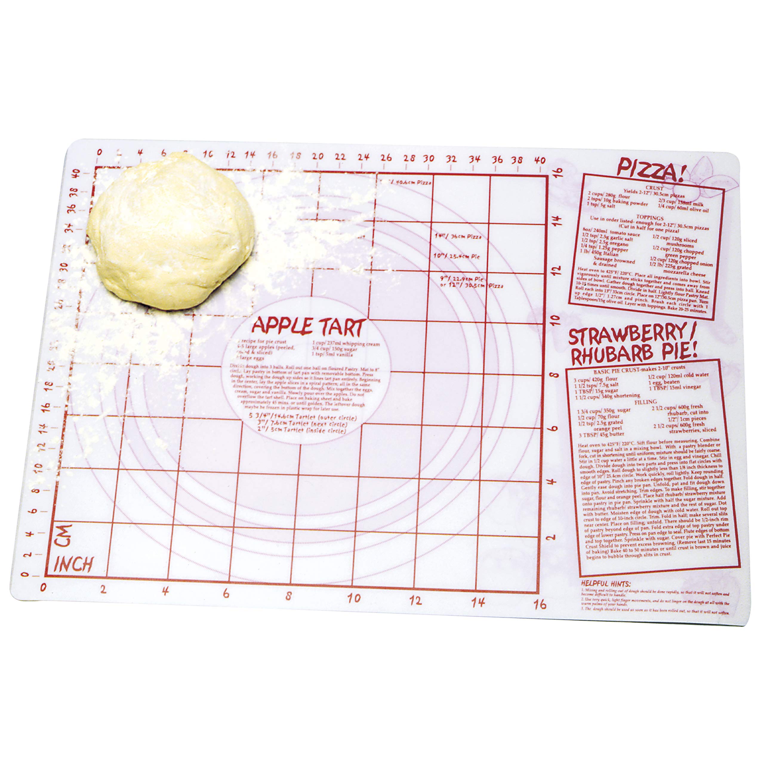 Norpro Jumbo Pastry Mat - Non-Stick Silicone Baking Mat for Cookies, Pies & Dough - Extra Large 16