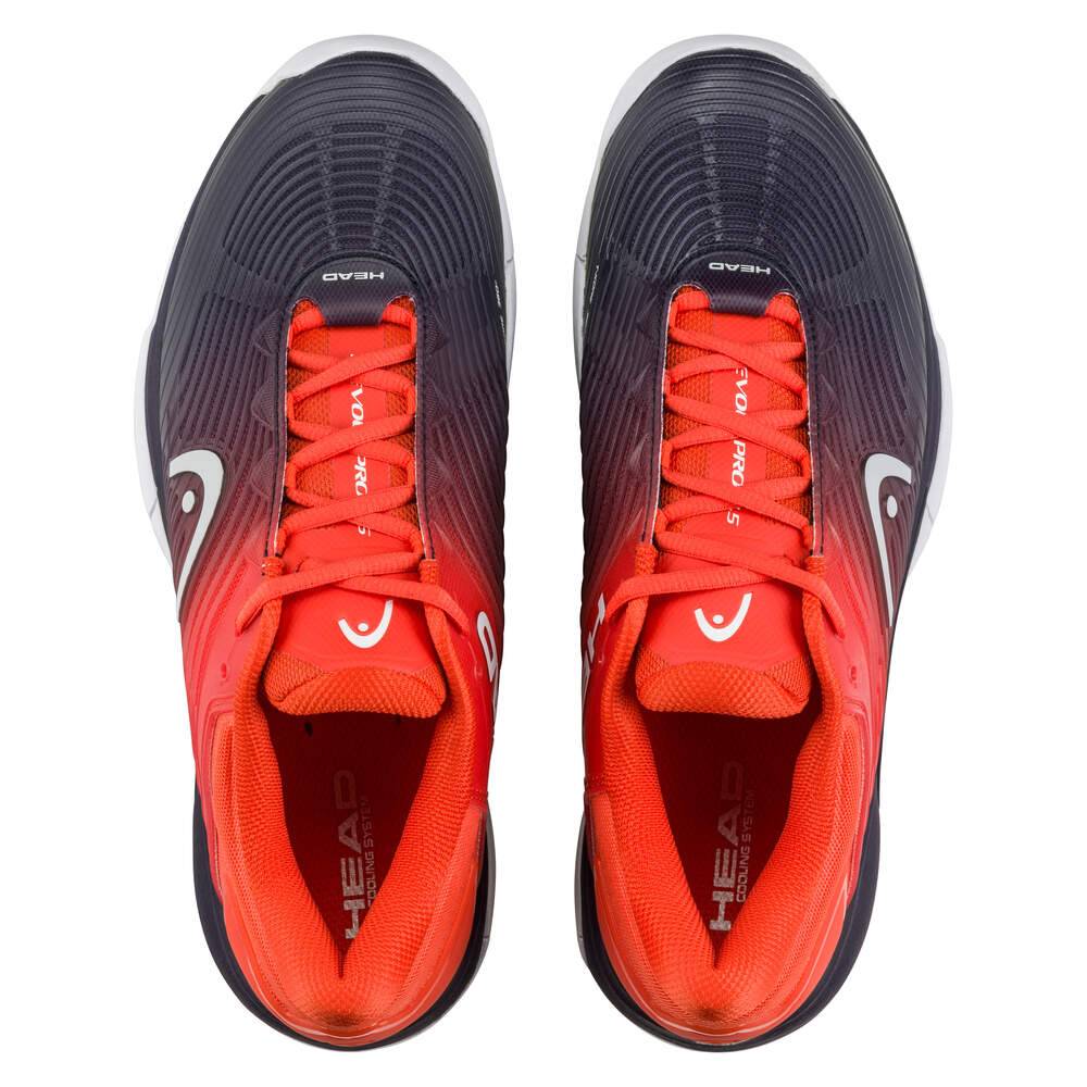 Head Revolt Pro 4.5 Men's Tennis Shoes - Lightweight Performance Court Shoes for Men in Dark Blue/Red - Perfect for Competitive Tennis Matches & Training Sessions