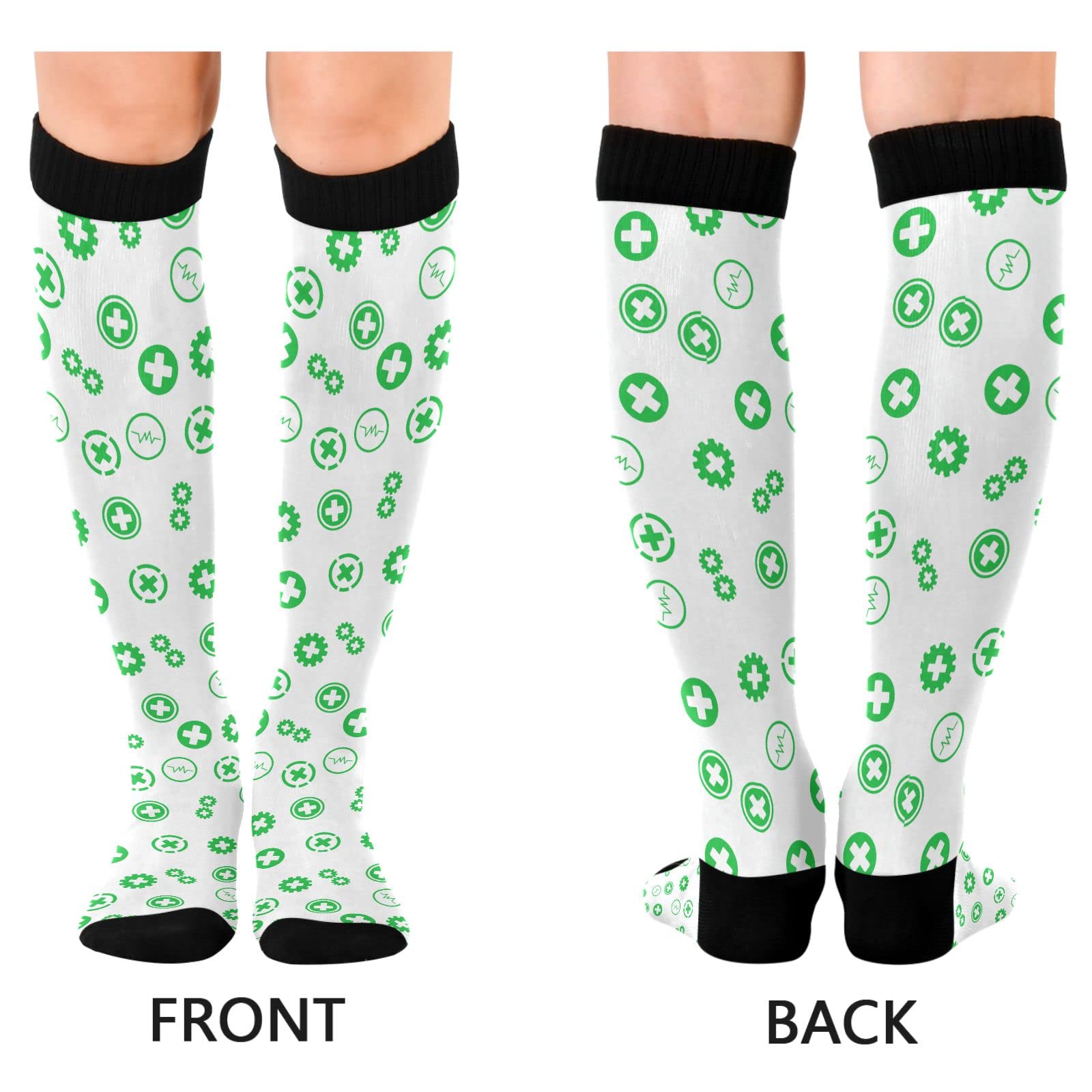 JUNZAN Compression Socks for Women & Men - Medical Grade Support for Running, Cycling, Nursing - Improve Circulation & Reduce Swelling - Perfect for Athletes, Travel & Long Work Shifts