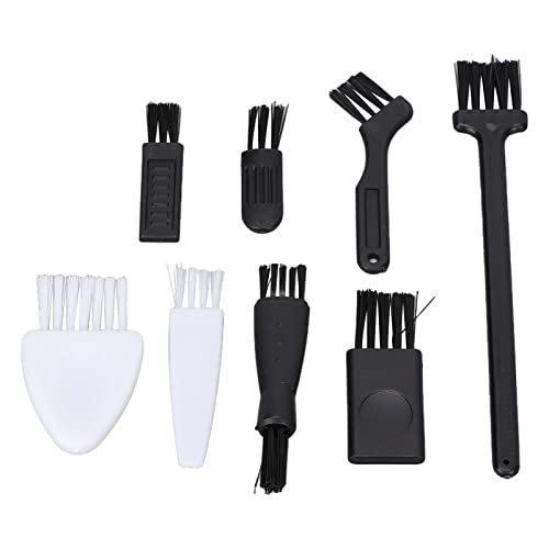 Electric Shaver Cleaning Brush Set - 8pcs Soft PP Hair Brushes for Home & Office Appliances, Computer Accessories - Perfect for Cleaning Keyboards, Electronics, and Small Household Items