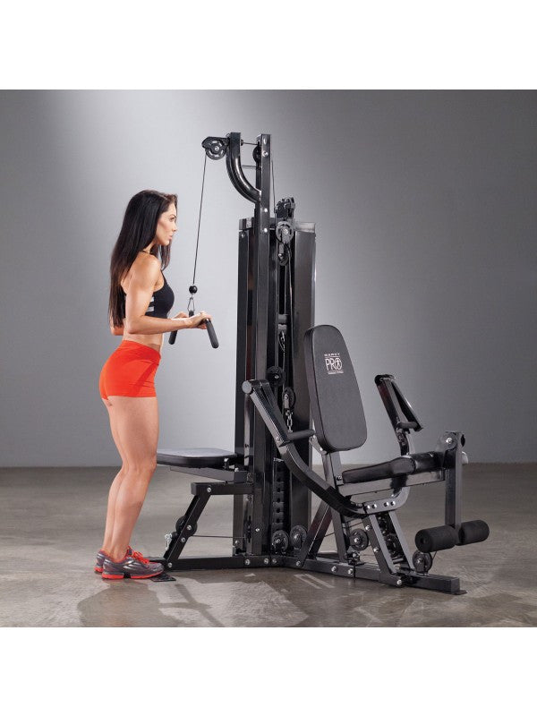 Marcy Pro PM 4510 Two Station Home Gym - Full Body Workout Equipment for Strength Training | Perfect for Home Gym & Small Spaces