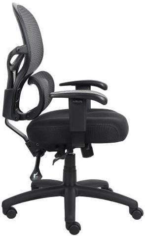 Ergonomic Mesh Office Chair with Lumbar Support - Adjustable Height & Tilt - Boss B6338 - Perfect for Home Office, Gaming & Workspaces