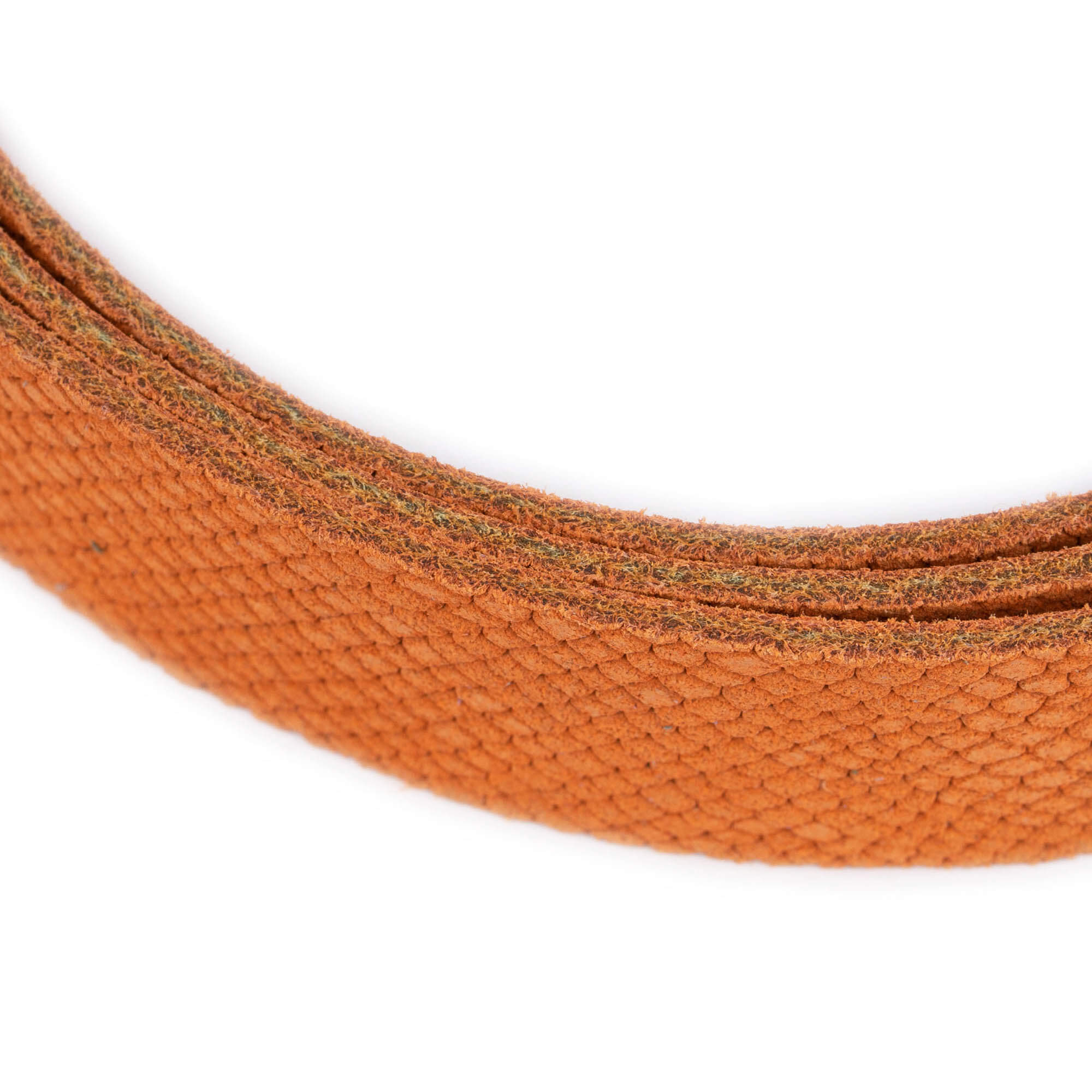 Versace Replacement Belt Strap - 2.5cm Orange Suede with Snake Embossed Design | Fashion Accessory for Jeans, Dresses & Formal Wear