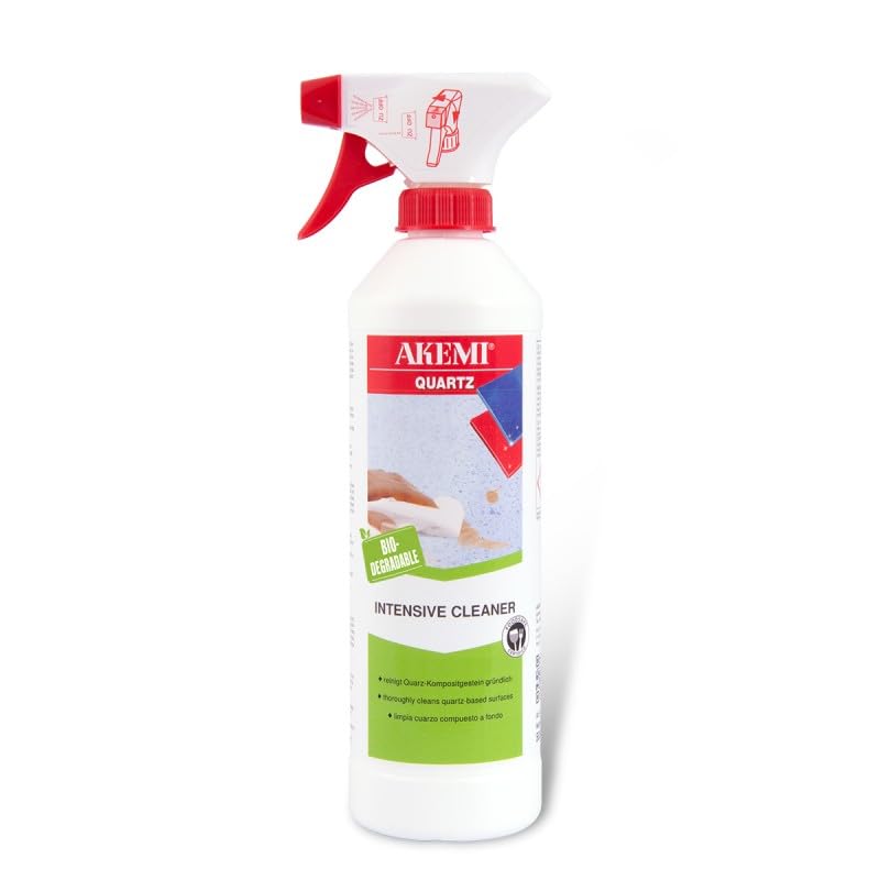 Akemi Quartz Intensive Cleaner 0.5L - Professional Stone & Quartz Surface Cleaner for Kitchen Countertops, Bathrooms & Floors