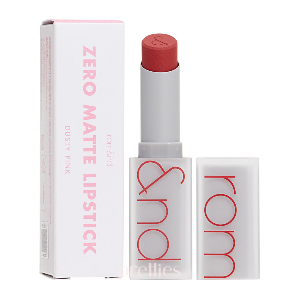 rom&nd Zero Matte Lipstick - 01 Dusty Pink, 3g Long-Lasting Velvet Lipstick for Women | Perfect for Everyday Wear, Date Night & Special Occasions