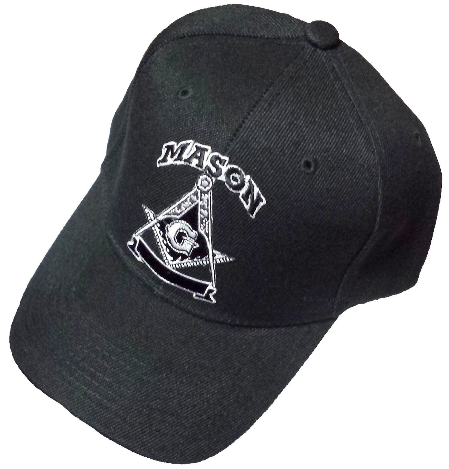 Masonic Baseball Cap for Men - Freemason Embroidered Hat - Adjustable One Size Fits Most - Black - Perfect for Lodge Meetings, Daily Wear & Gift Giving