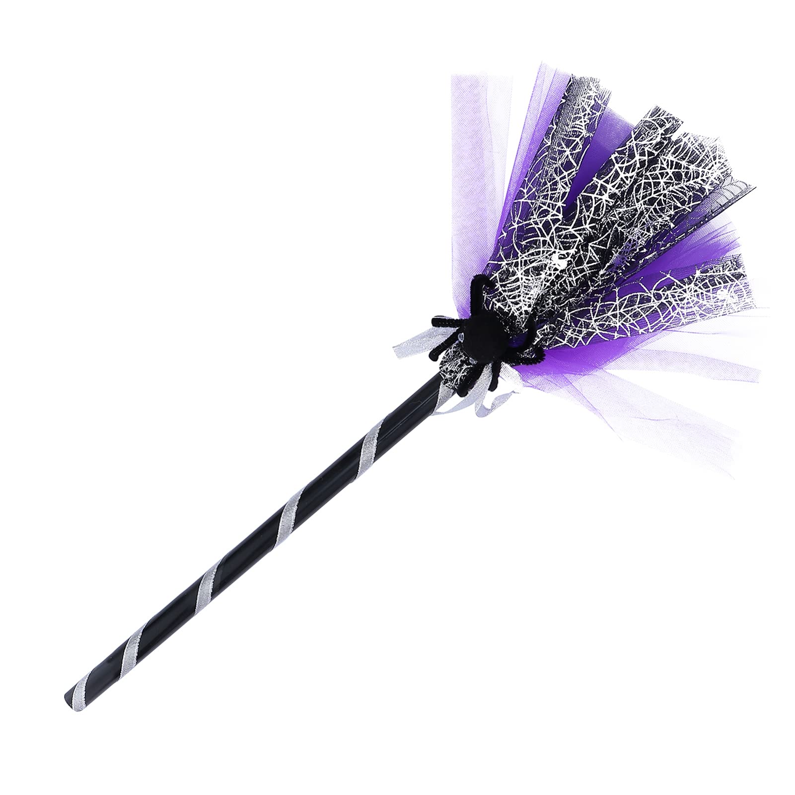 Milisten Halloween Witch Broom - Premium Cosplay Broomstick for Halloween Party Decorations, Witch Costume Accessory & Spooky Themed Events | Perfect for Trick-or-Treating, Haunted House Parties & Witch Costume Photoshoots
