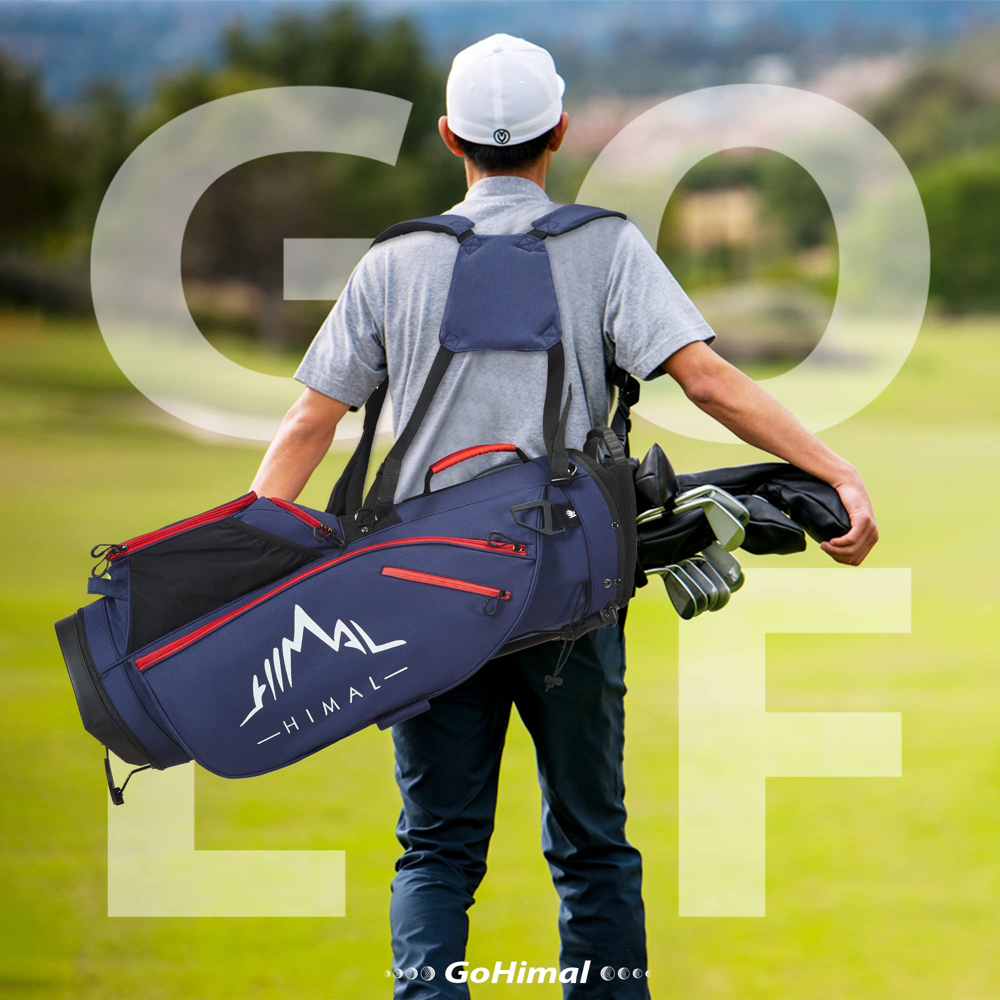 14-Way Golf Stand Bag - Lightweight Durable Golf Bag with Stand for Men & Women | Perfect for Course Play & Travel
