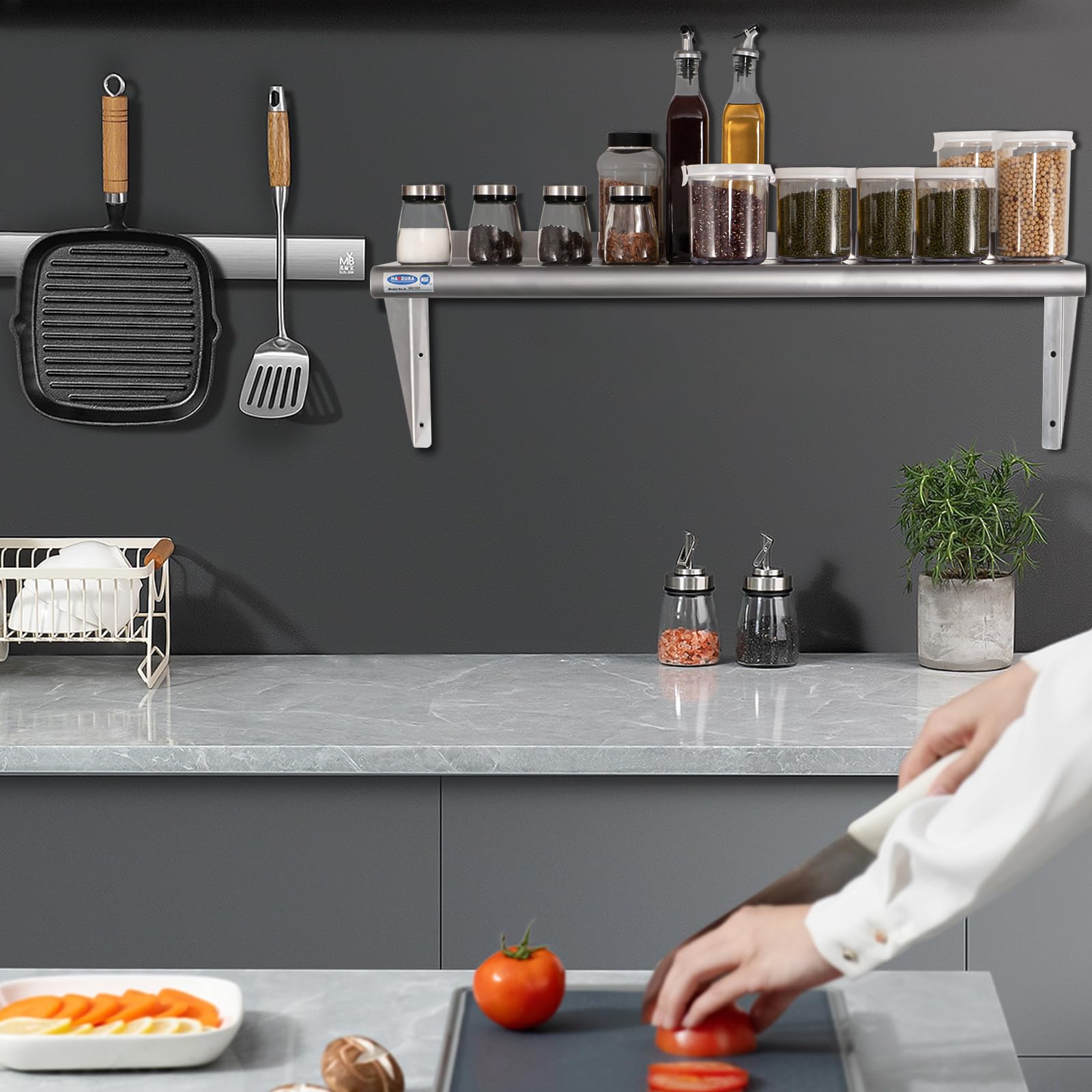 Stainless Steel Wall Mount Shelf 14