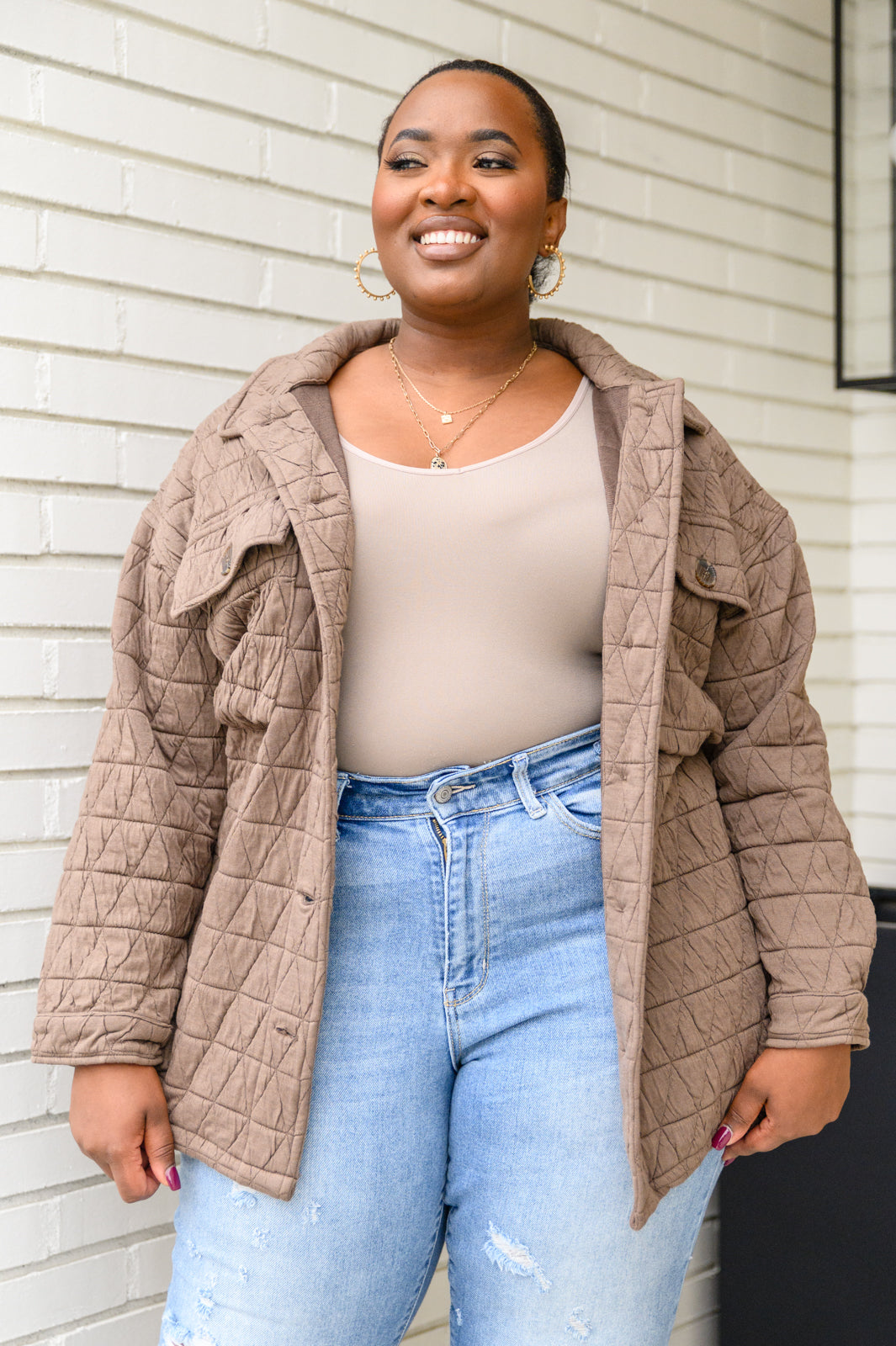 Coming Back Home Jacket in Mocha - Cozy Fleece Lined Hooded Jacket for Women & Men | Perfect for Outdoor Activities, Travel & Casual Wear