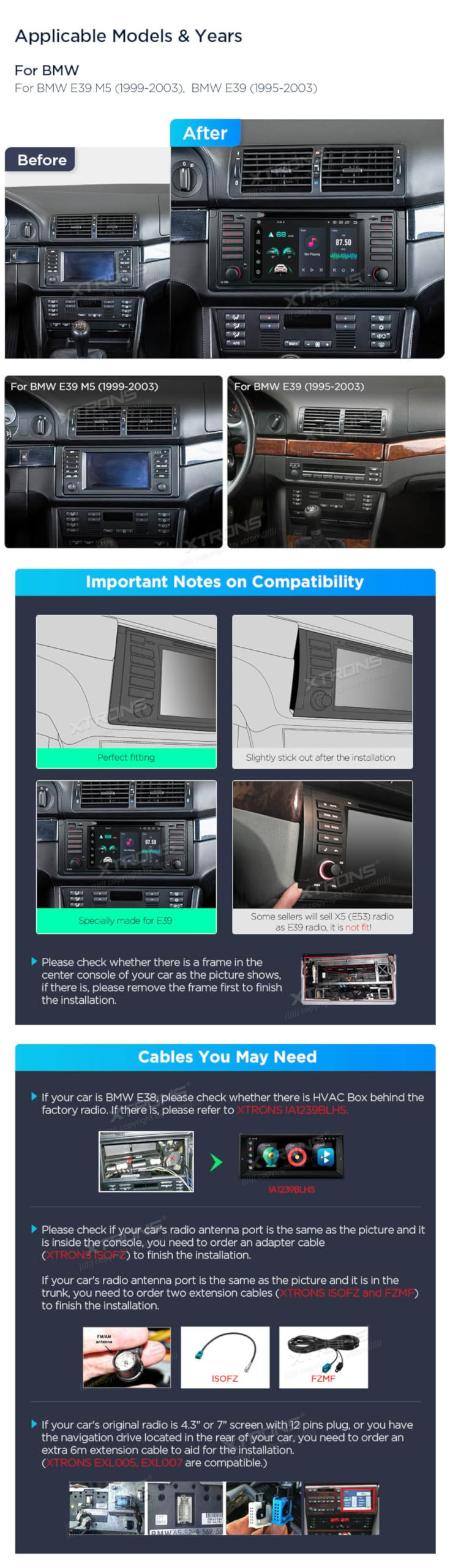 XTRONS Android 13 Car Stereo for Audi TT MK2 8J 2006-2012 | 8.8