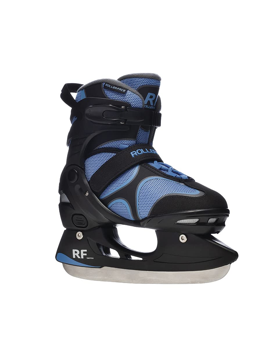 Rollerface Switch 3-in-1 Adjustable Skates - Convertible Inline, Roller & Ice Skates for Sports & Outdoor Fun (Fits 3 Sizes) - Perfect for Kids, Teens & Family Recreation at Parks, Rinks & Trails