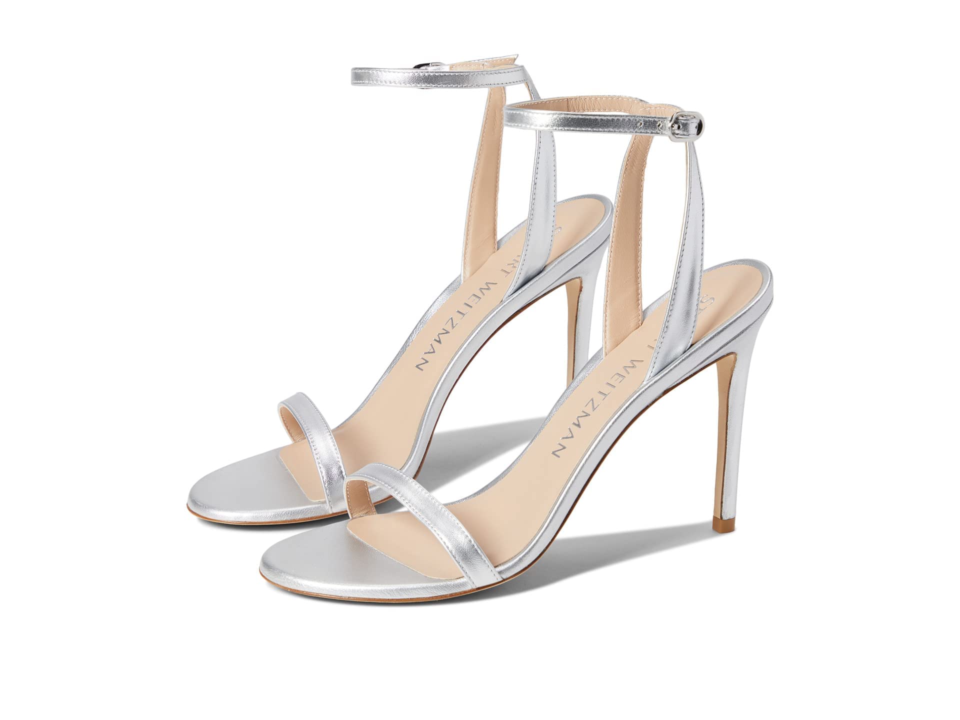 Stuart Weitzman Women's Barelynude 100 Sandals - Nude Heels for Women | Comfortable & Stylish Dress Sandals for Weddings, Parties & Office Wear