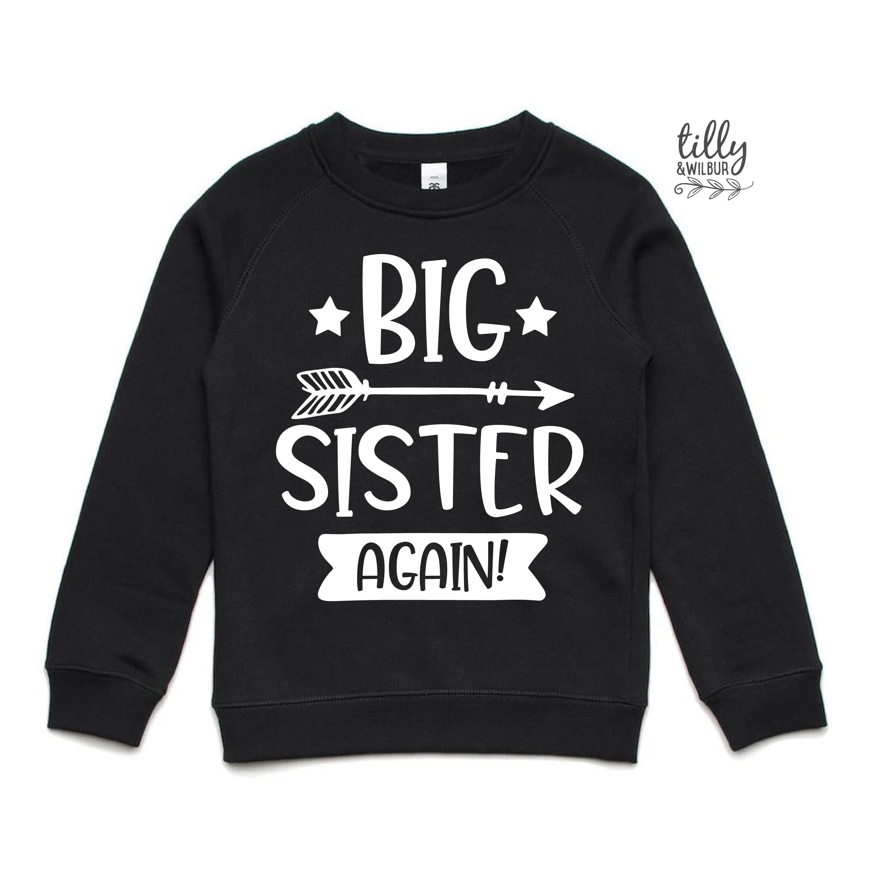 Big Sister Again Jumper - Cute & Comfortable Women's Knit Sweater for Casual Wear | Perfect for Fall & Winter Outfits, Family Gatherings & Cozy Home Days