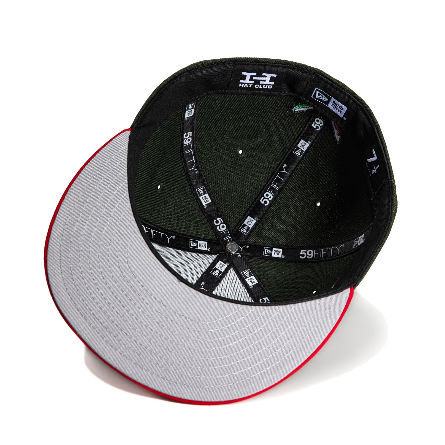 New Era 59Fifty 12 Days of Hatmas PBJ Mask Hat with Club Logo Patch - Green & Red Adjustable Baseball Cap for Christmas Gifts, Sports Fans & Streetwear Fashion