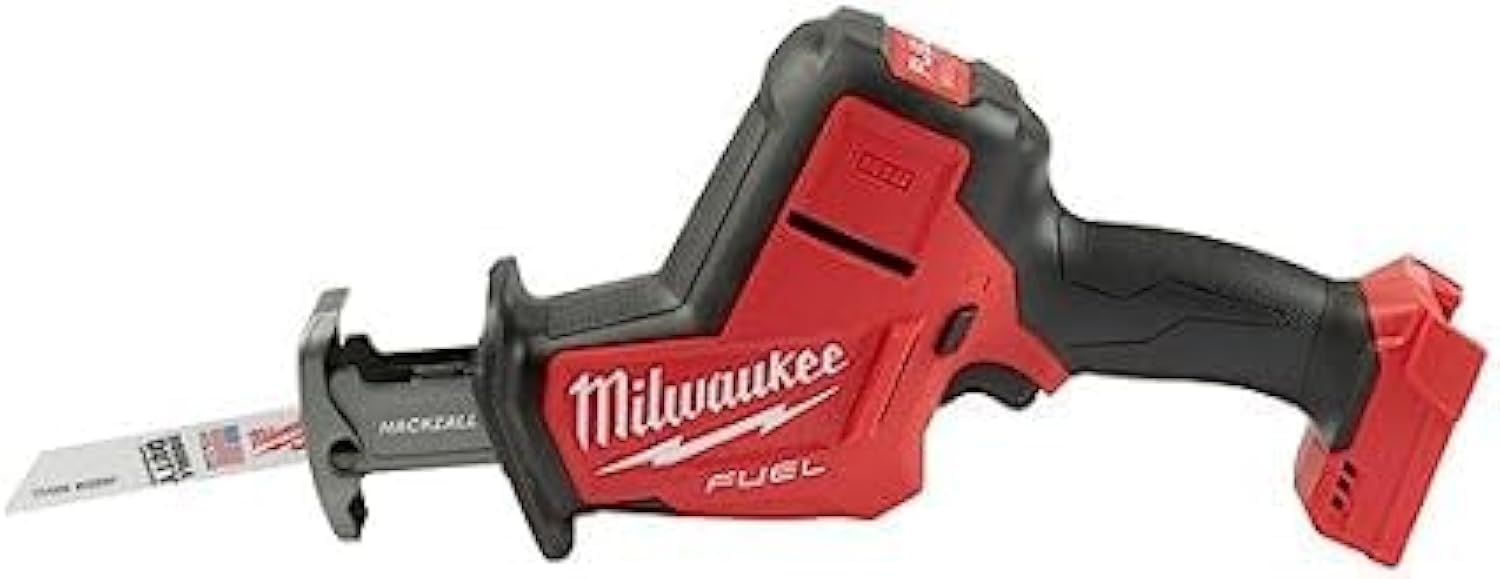 Milwaukee 2719-20 M18 FUEL HACKZALL Reciprocating Saw (Bare Tool) - Powerful Cordless Cutting for Demolition, Plumbing & Metalwork