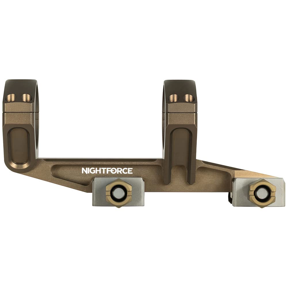 NightForce UltraMount 34mm 0 MOA Lightweight Durable One-Piece Scope Ring Mount for Rifle Scopes - Perfect for Hunting, Shooting Range & Long-Range Precision Optics