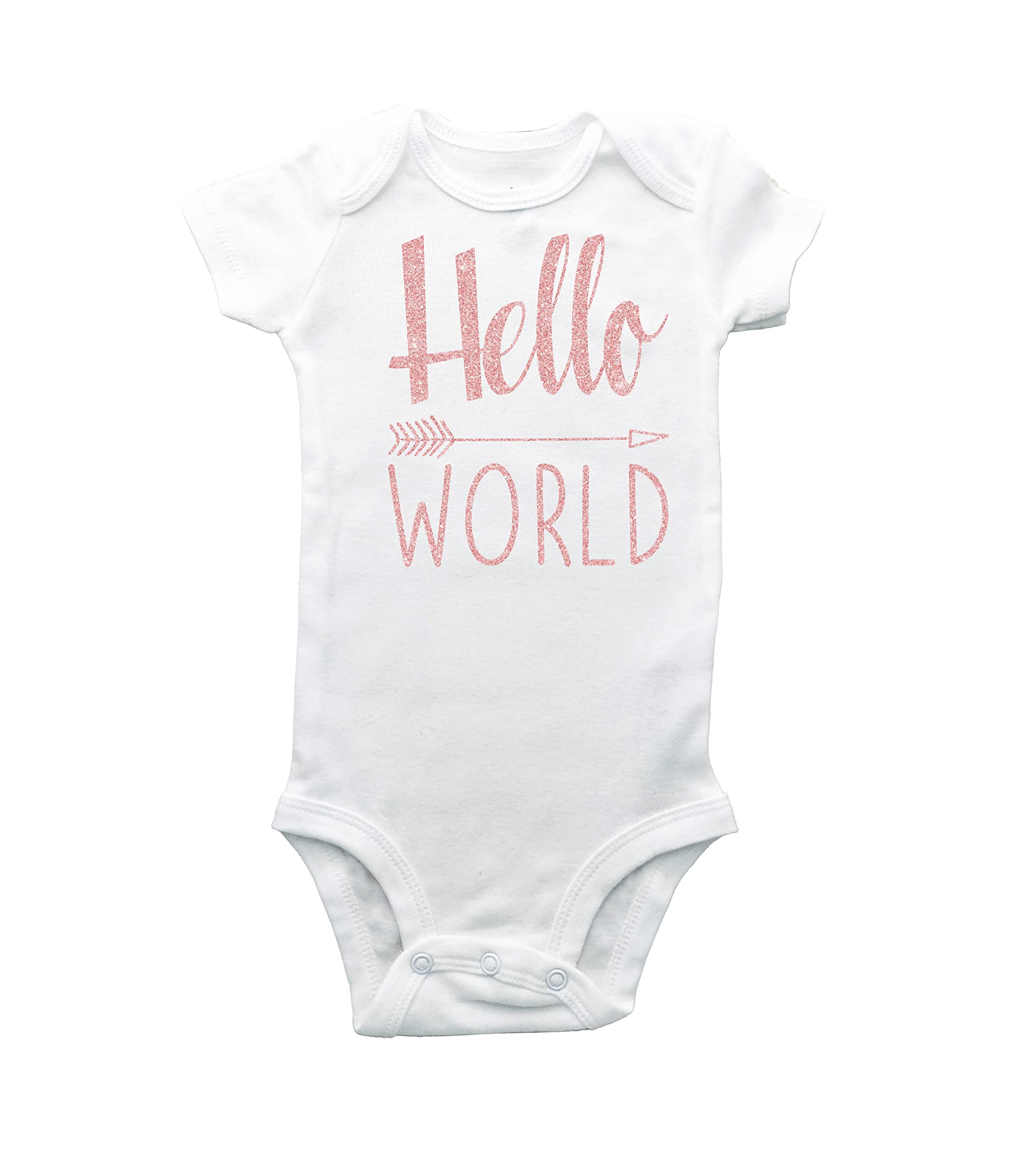 Hello World Baby Bodysuit - Newborn Coming Home Outfit - Soft Cotton Infant Onesie - Perfect Baby Shower Gift & Gender Reveal Announcement - Ideal for Newborn Photos, Hospital Discharge & Special Occasions