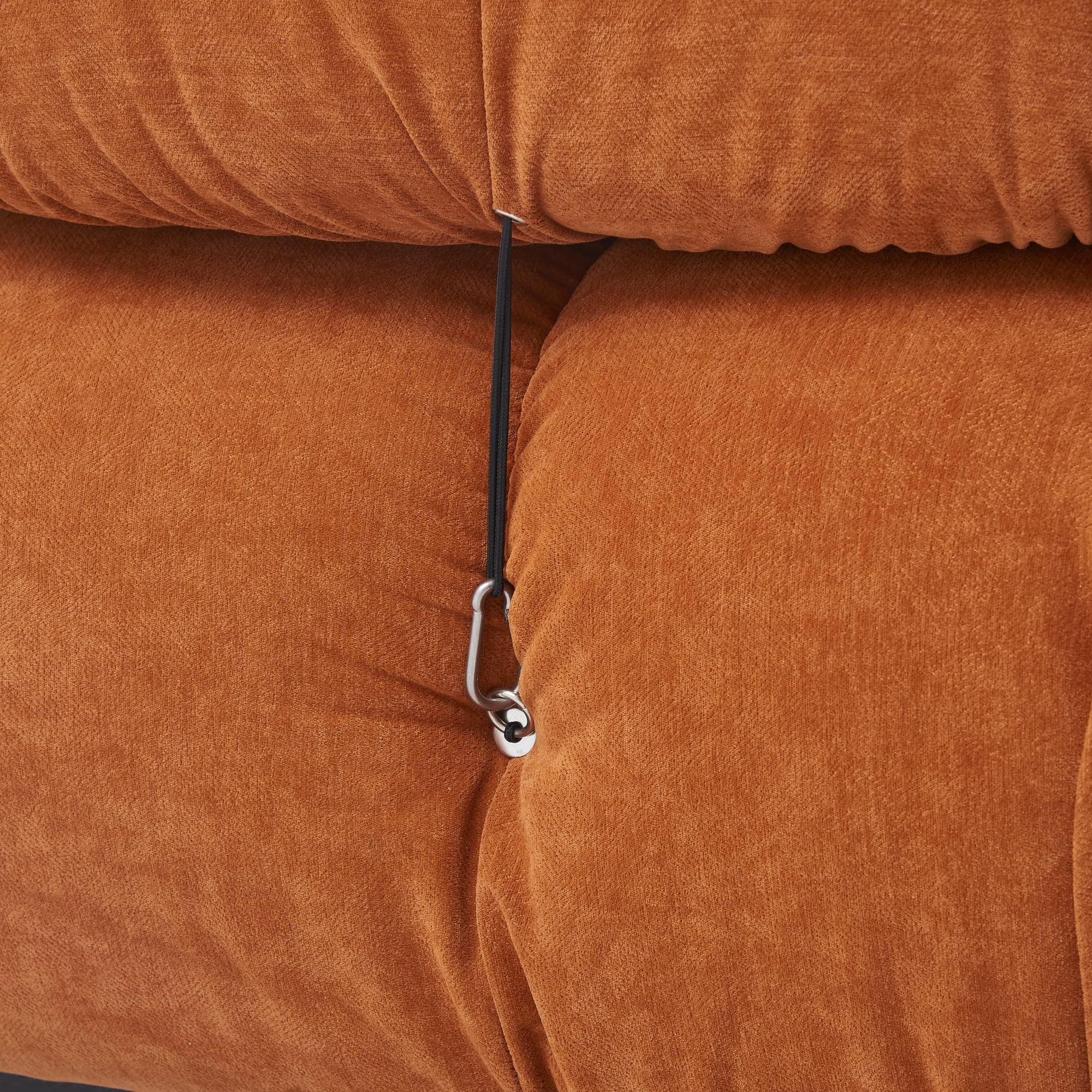 Creative Co-Op Mimosa Modular Sectional Sofa Set - Rust-Colored Fabric for Living Room, Lounge & Entertainment Spaces - Comfortable & Stylish Seating Solution