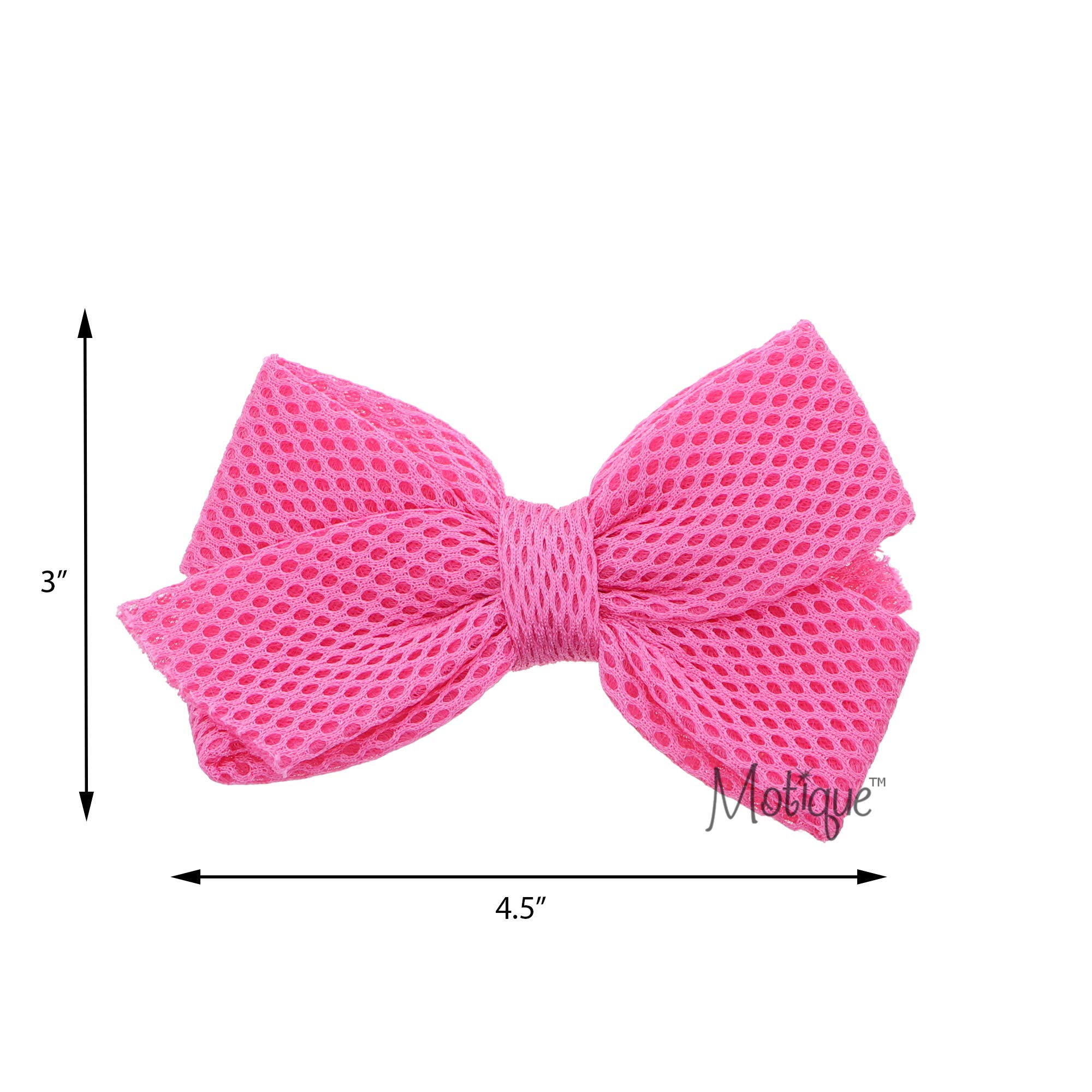 Babies' Fun Scuba Hair Bow Small - Hot Pink for Girls, Toddler Outfits, Baby Shower Gifts & Photo Props