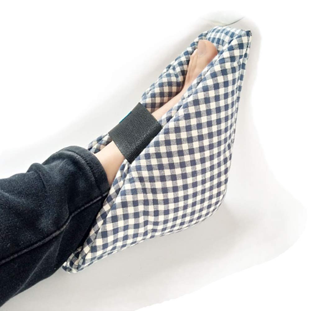 Heel Cushion Protectors - Adjustable Foot & Ankle Pillows for Heel Protection - Plaid Boot Guards to Prevent Pressure Sores - Ideal for Bed, Shoes & Elbow Support (1 pc) - Perfect for Diabetics, Elderly & Post-Surgery Recovery