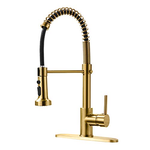 Gold kitchen faucet