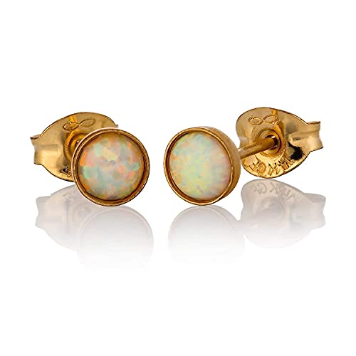 Gold - White Opal
