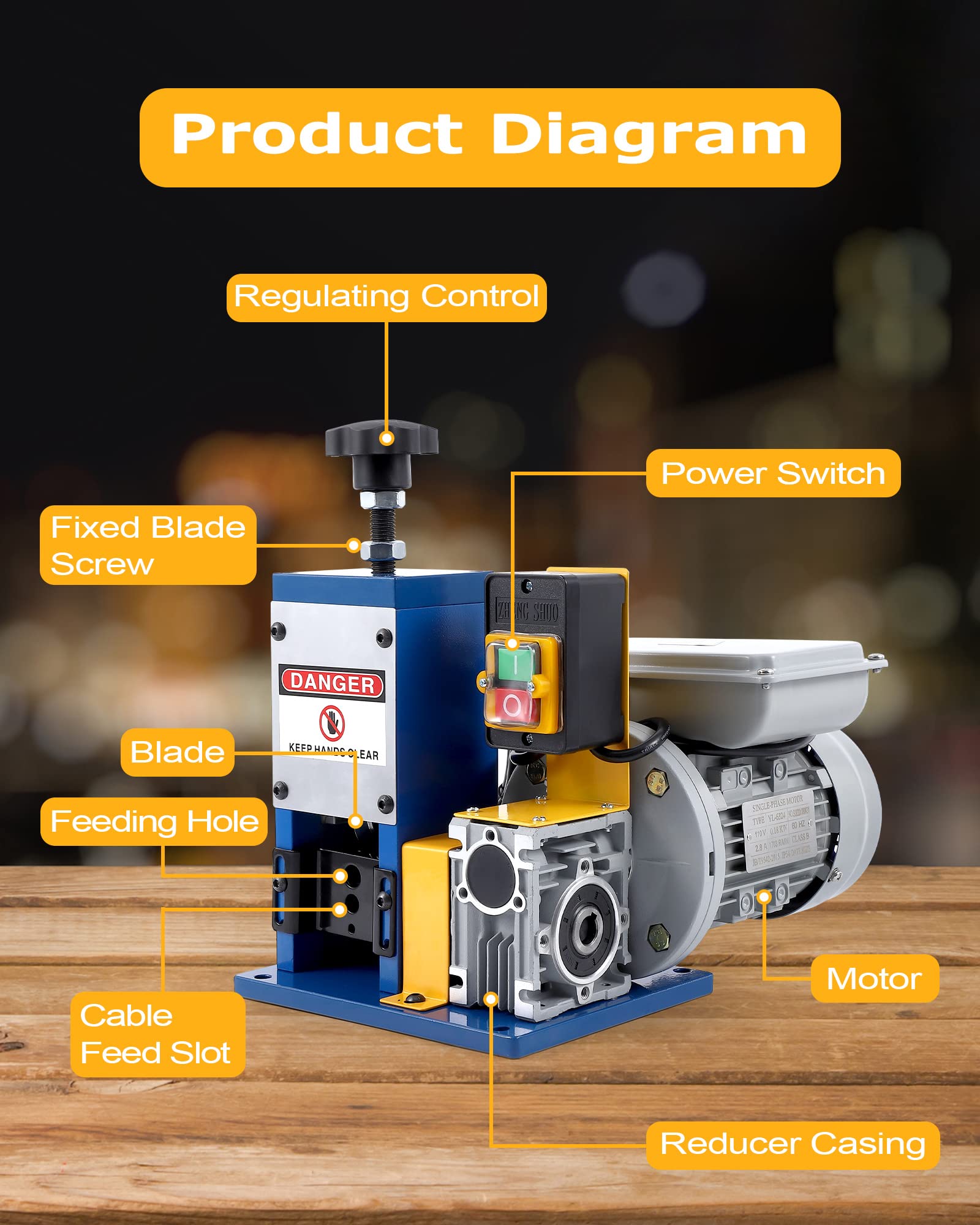 High Precision Automatic Wire Stripping Machine for 0.06