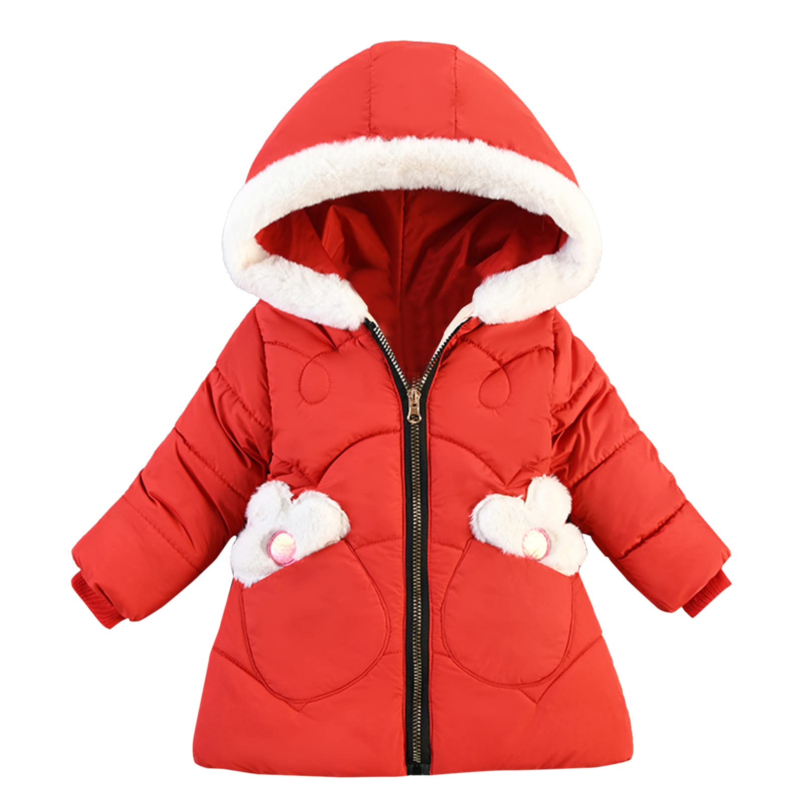 Kids Winter Hooded Jacket - Warm Boys & Girls Coat for Toddlers | Waterproof Windproof Outdoor Play Snow Day