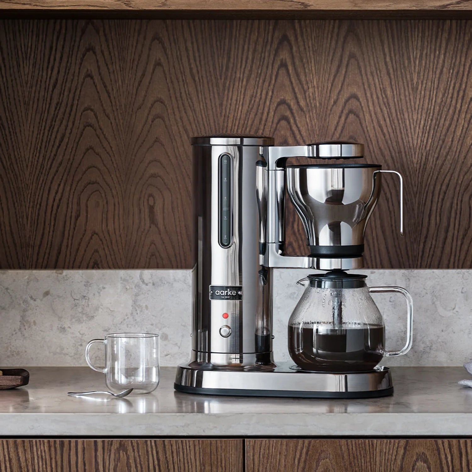 Aarke A1306 Premium Stainless Steel Electric Drip Coffee Maker - Fast Brewing for Home, Office & Kitchen Use