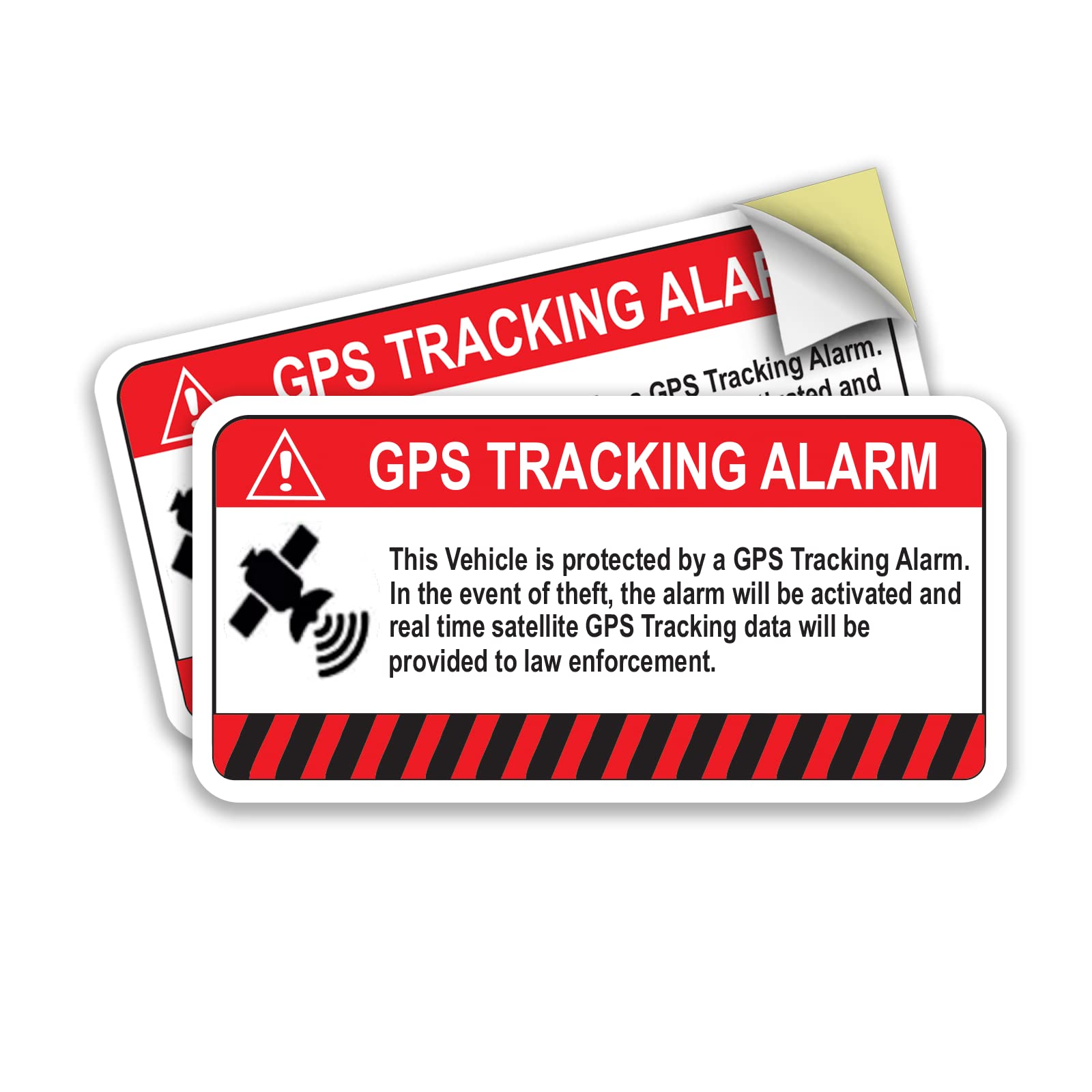 Premium GPS Tracking Sticker for Car, Bike, Motorcycle - Anti-Theft Warning Decal | 4