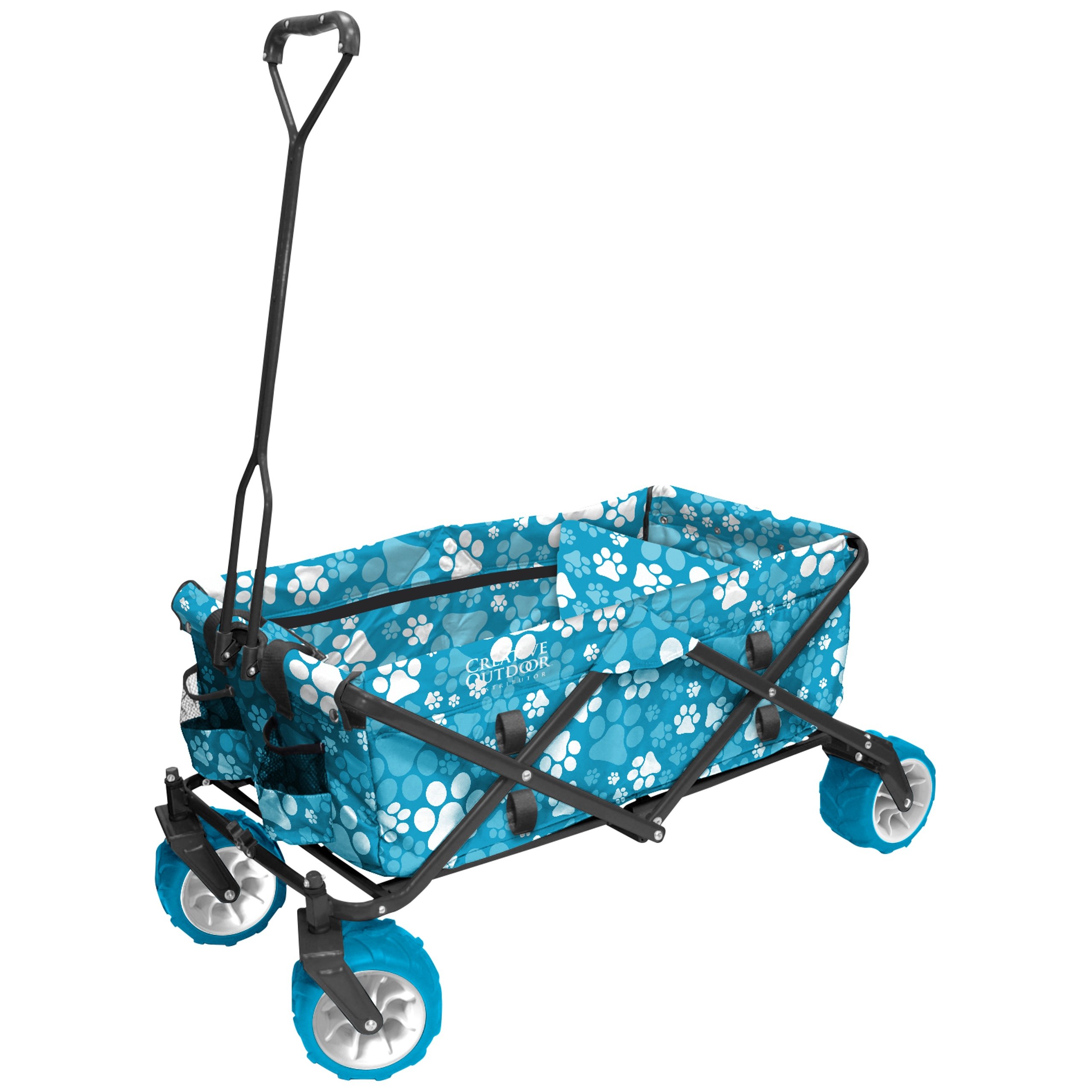 Best Collapsible Outdoor Wagon for Kids - All Terrain Push Pull Stroller with Foldable Design | Perfect for Beach, Park, Garden, Camping & Sports Activities | Durable Cargo Cart for Family Outings