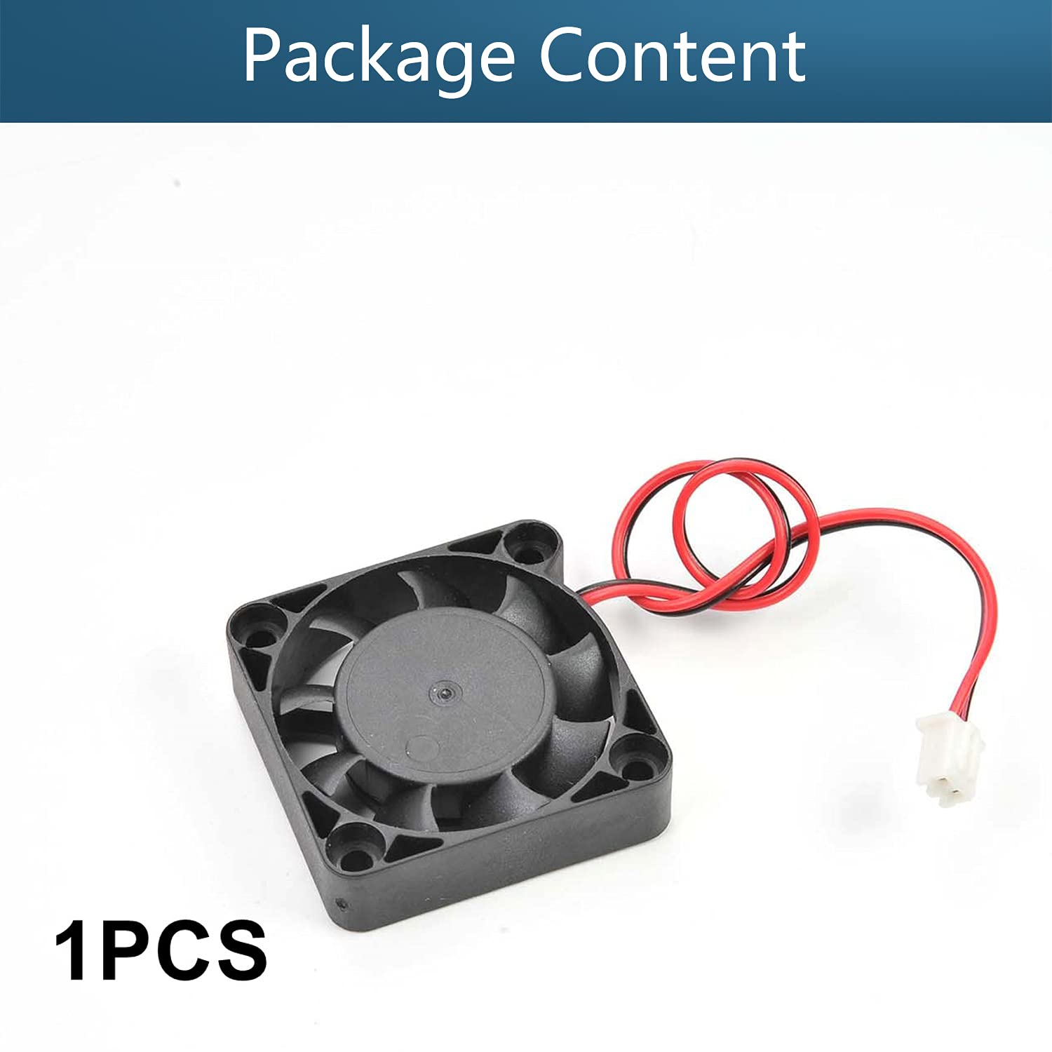 Aicosineg 40x40x10mm 12V Sleeve Bearing Cooling Fan - Long Life 1.44W PC Case Fan for CPU Radiator & Computer Cooling - Perfect for Gaming Rigs, Servers, and Home Office PCs