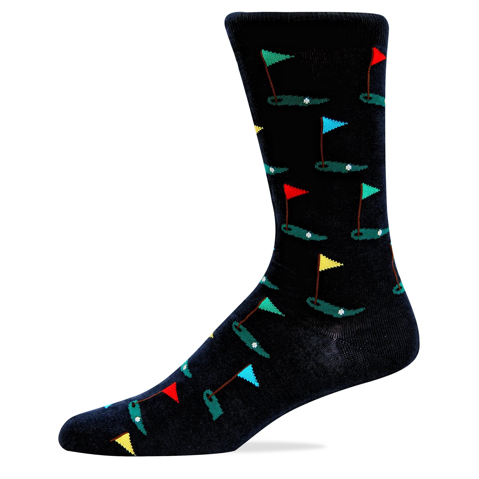 Hot Sox Men's Golf Socks - Moisture Wicking & Breathable Performance Socks for Golfers - Perfect for Golf Course, Driving Range & Casual Wear