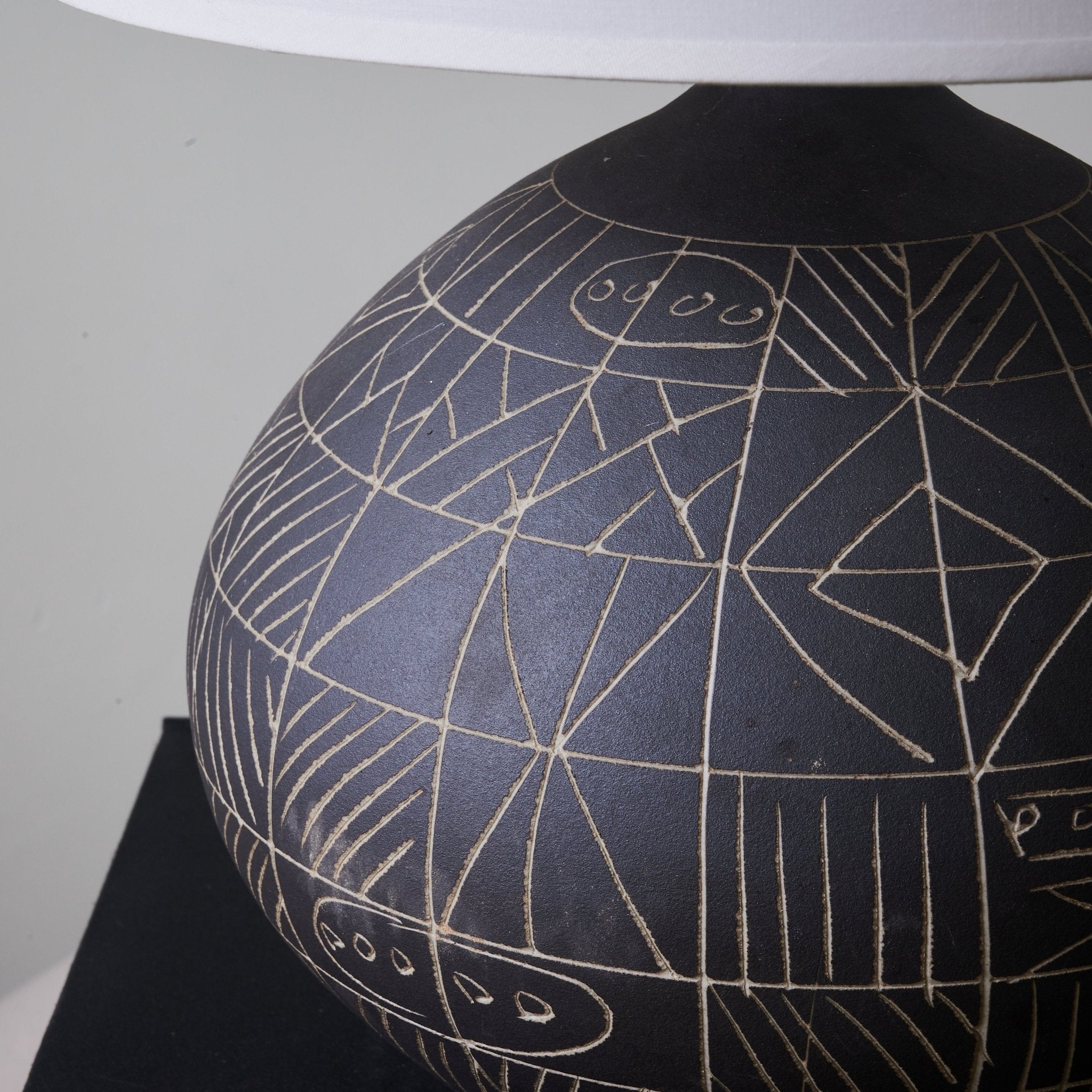 Lunari Etch Table Lamp - Modern LED Nightstand Light with Touch Control, Dimmable Bedside Lamp for Bedroom, Living Room, Office & Nursery Decor