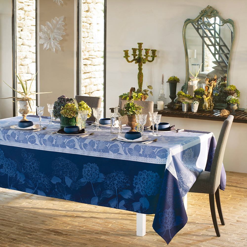 Blue Green Sweet Stain Resistant Tablecloth for Dining Room Decor - Waterproof Washable Table Cover for Kitchen, Party, and Outdoor Picnic