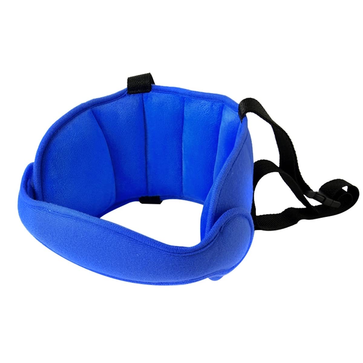 Adjustable Car Seat Head Support Band for Infants & Babies - Safety Neck Relief Cushion, Blue - Perfect for Long Drives & Travel Comfort
