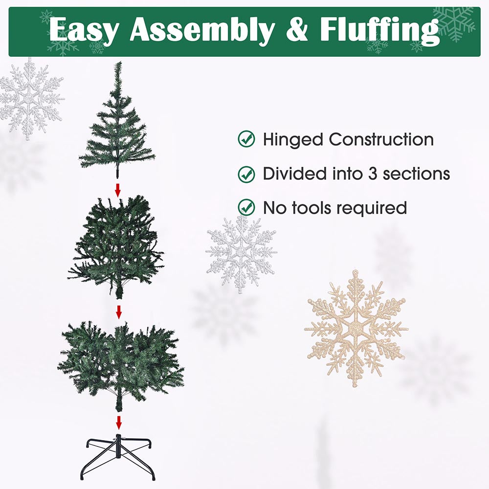 7.5 ft Realistic Artificial Christmas Tree - Premium Holiday Home Decor for Living Room, Bedroom, Office & Party | TheLAShop
