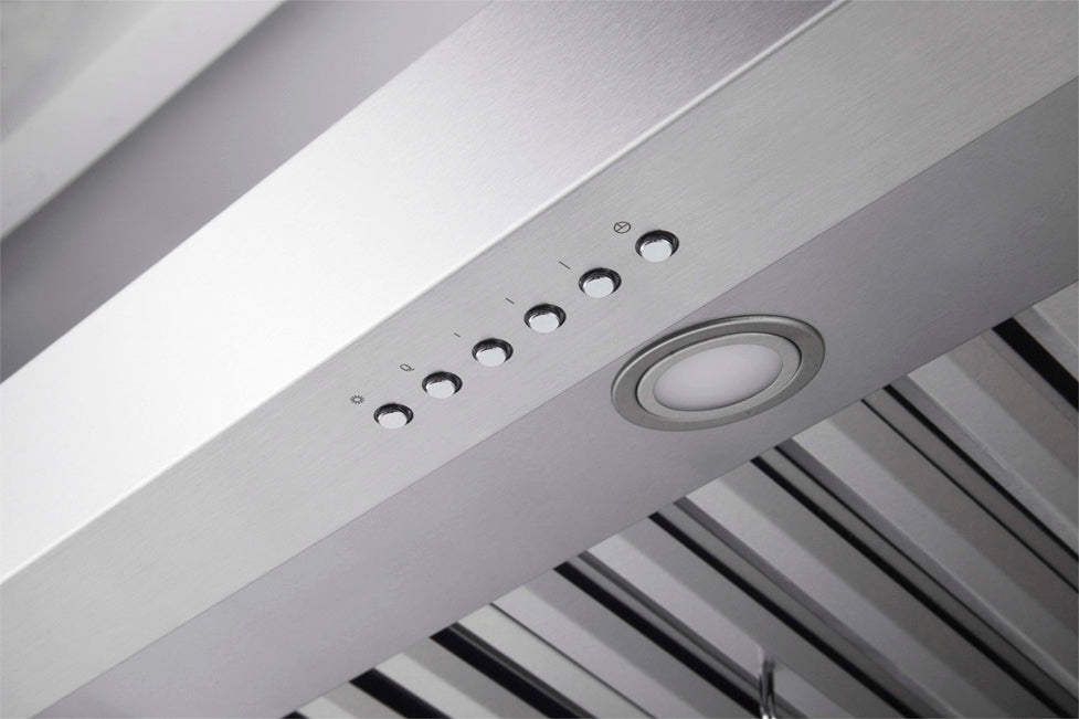 WPRO Turbo 48-Inch Wall Mount Range Hood - 1000 CFM Powerful Kitchen Ventilation for Home Cooking & Smoke Removal