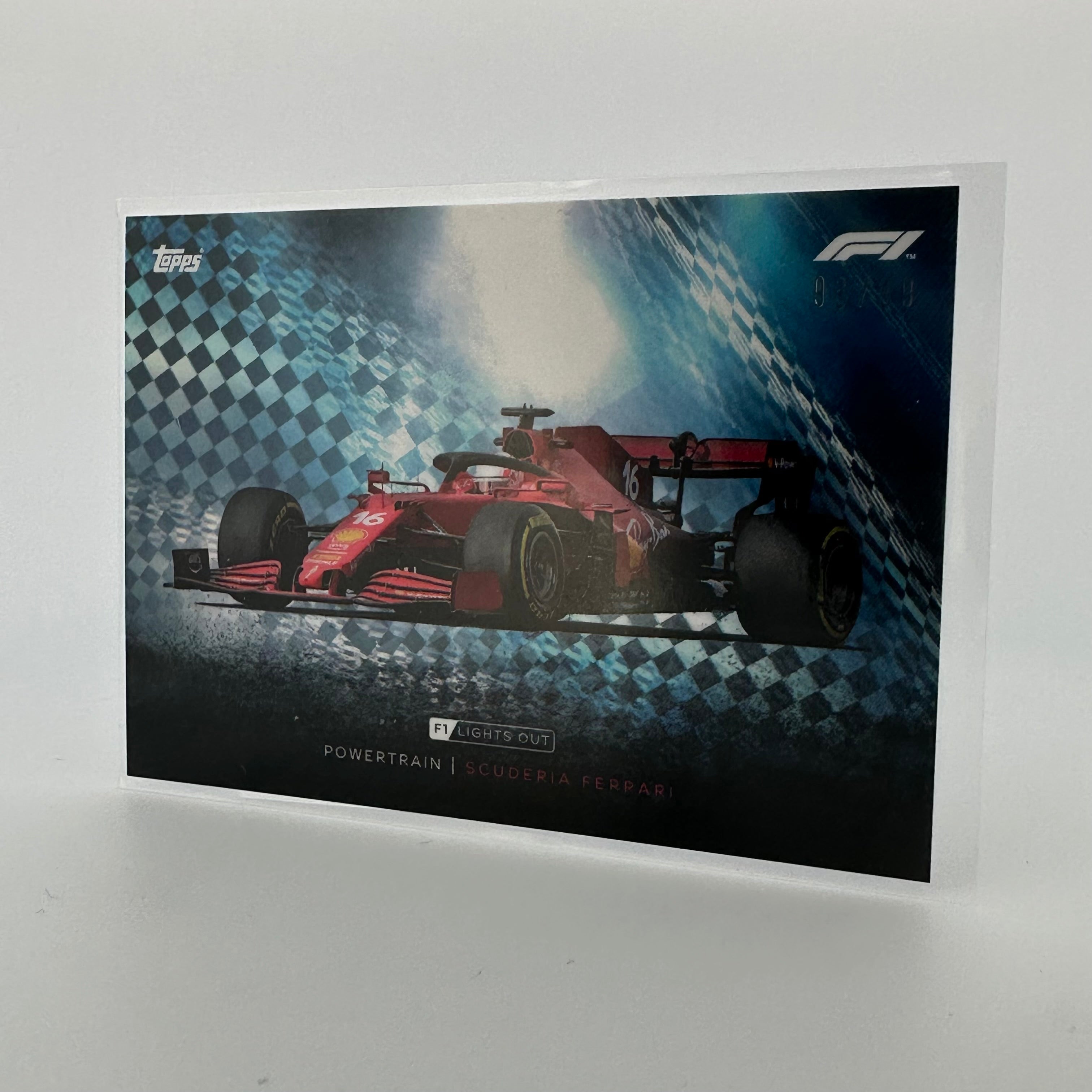 Scuderia Ferrari 93/99 Powertrain Blue Parallel - Premium Collectible Racing Cards for Fans & Enthusiasts - Perfect for Display, Gifts, and Memorabilia Collections