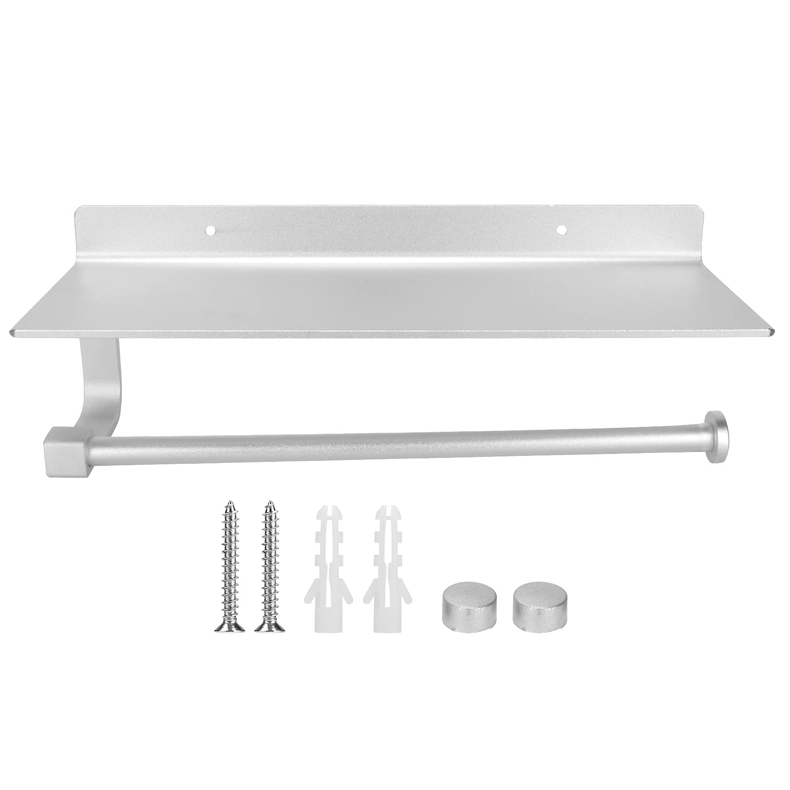 Yaosh Space-Saving Aluminum Toilet Paper Holder - Bathroom Tissue Roll Rack for Home, Hotel & Office - Durable & Stylish Bathroom Organizer for Wall or Countertop