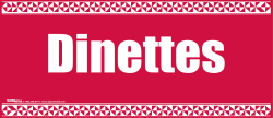 Dinettes Vinyl Window Sign - Customizable Restaurant Cafe Decals for Glass Doors & Windows - Perfect for Business Advertising & Storefront Decor