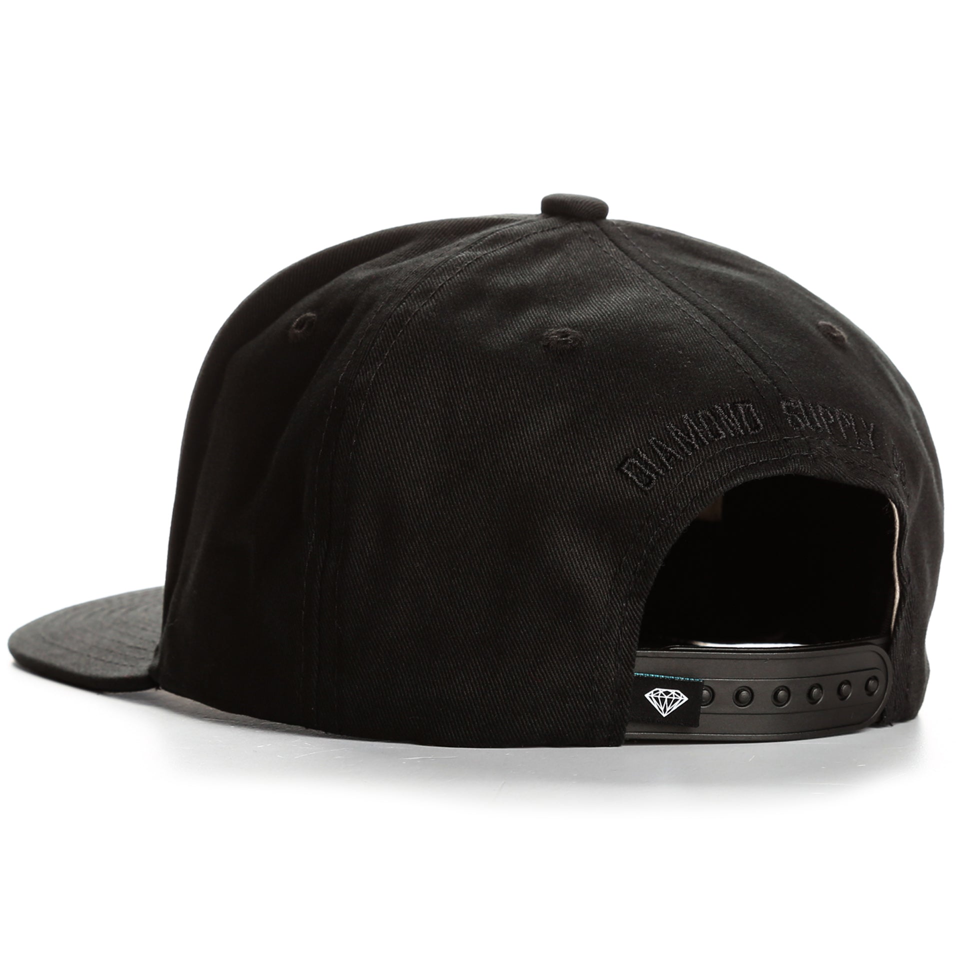 Premium Diamond Un Polo Snapback Hat - Black | Stylish Adjustable Baseball Cap for Men & Women | Perfect for Casual Wear, Sports & Outdoor Activities