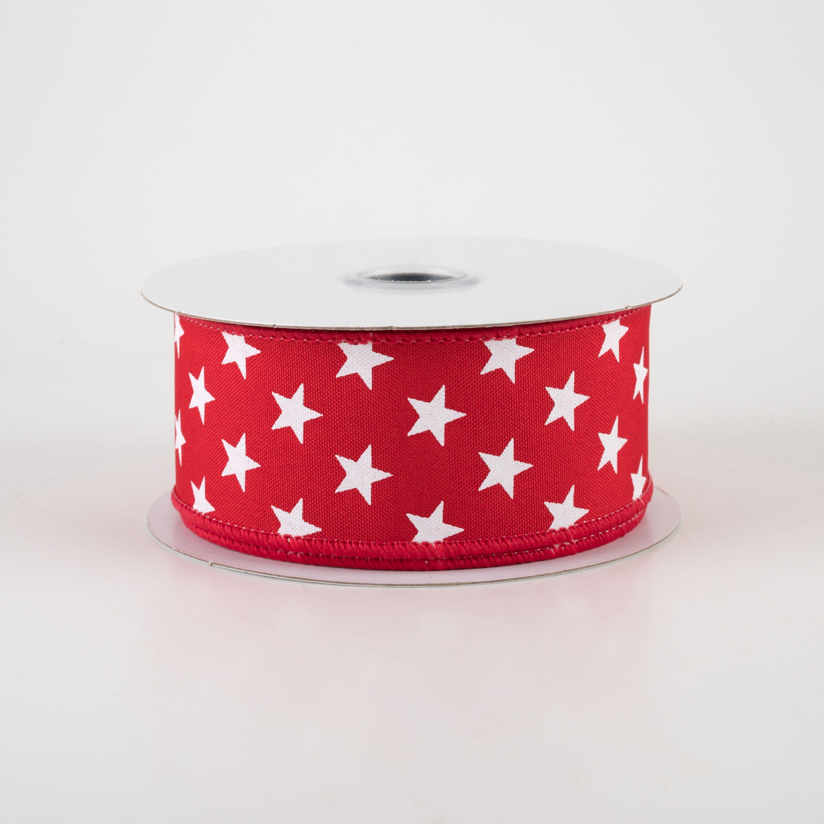 1.5 Inch Random Star Pattern Ribbon - Red (10 Yards) for Gift Wrapping, Crafts, and Party Decorations