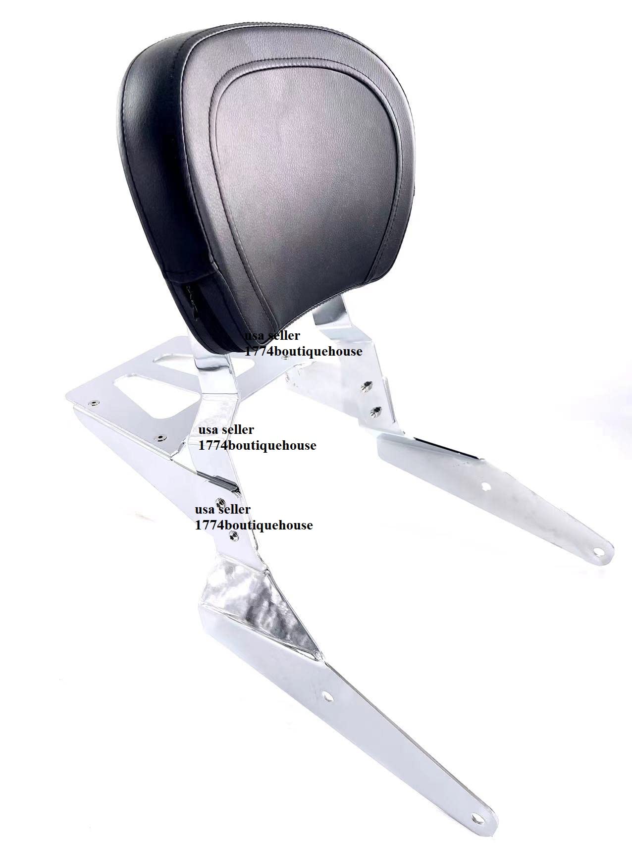 Yamaha Roadstar Warrior XV1700 Sissy Bar Backrest & Luggage Rack (2002-2009) - Comfortable Passenger Support & Storage Solution for Long Rides and Road Trips
