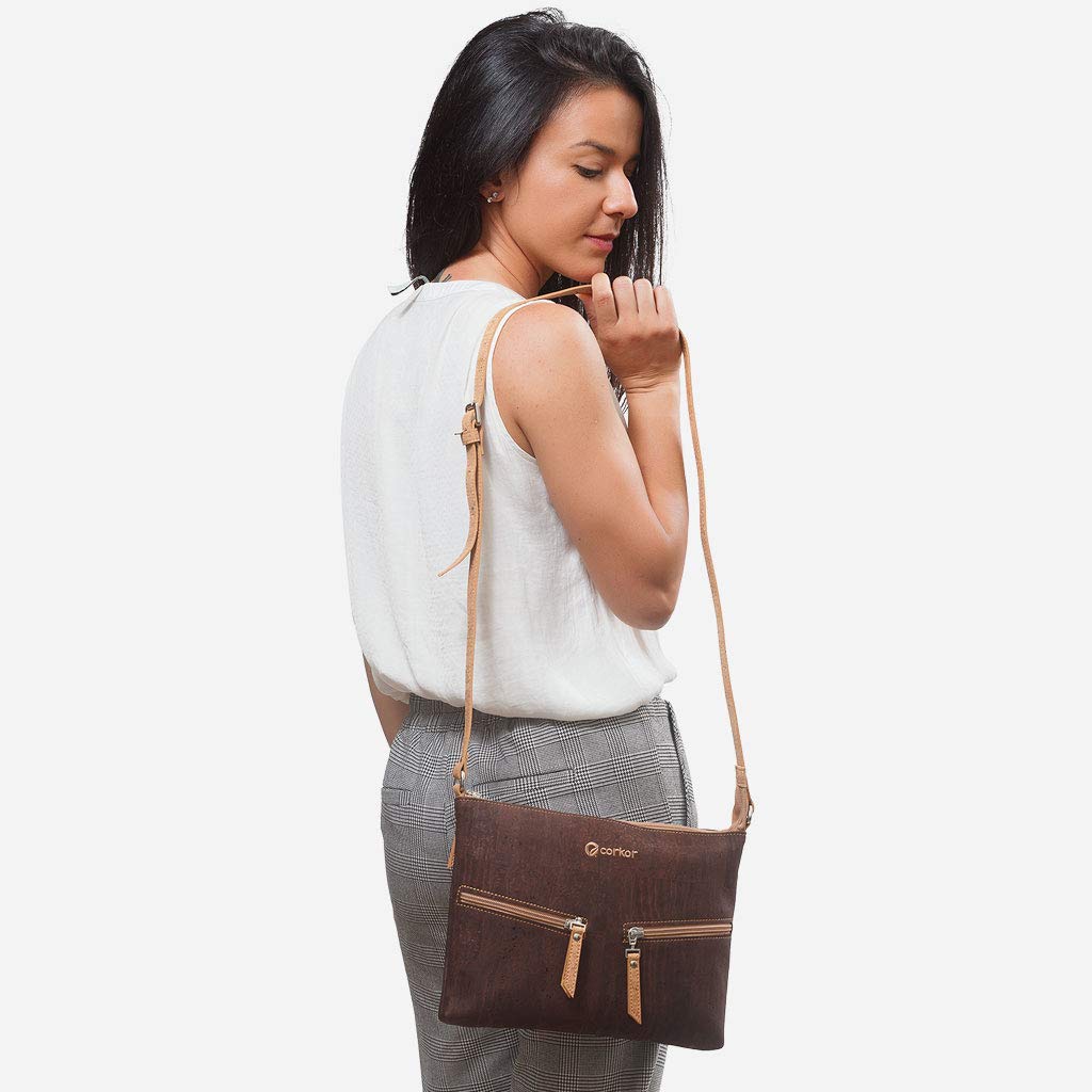 Vegan Leather Crossbody Purse for Women | Handmade in Portugal | Stylish & Eco-Friendly Handbag for Everyday Use, Travel & Shopping