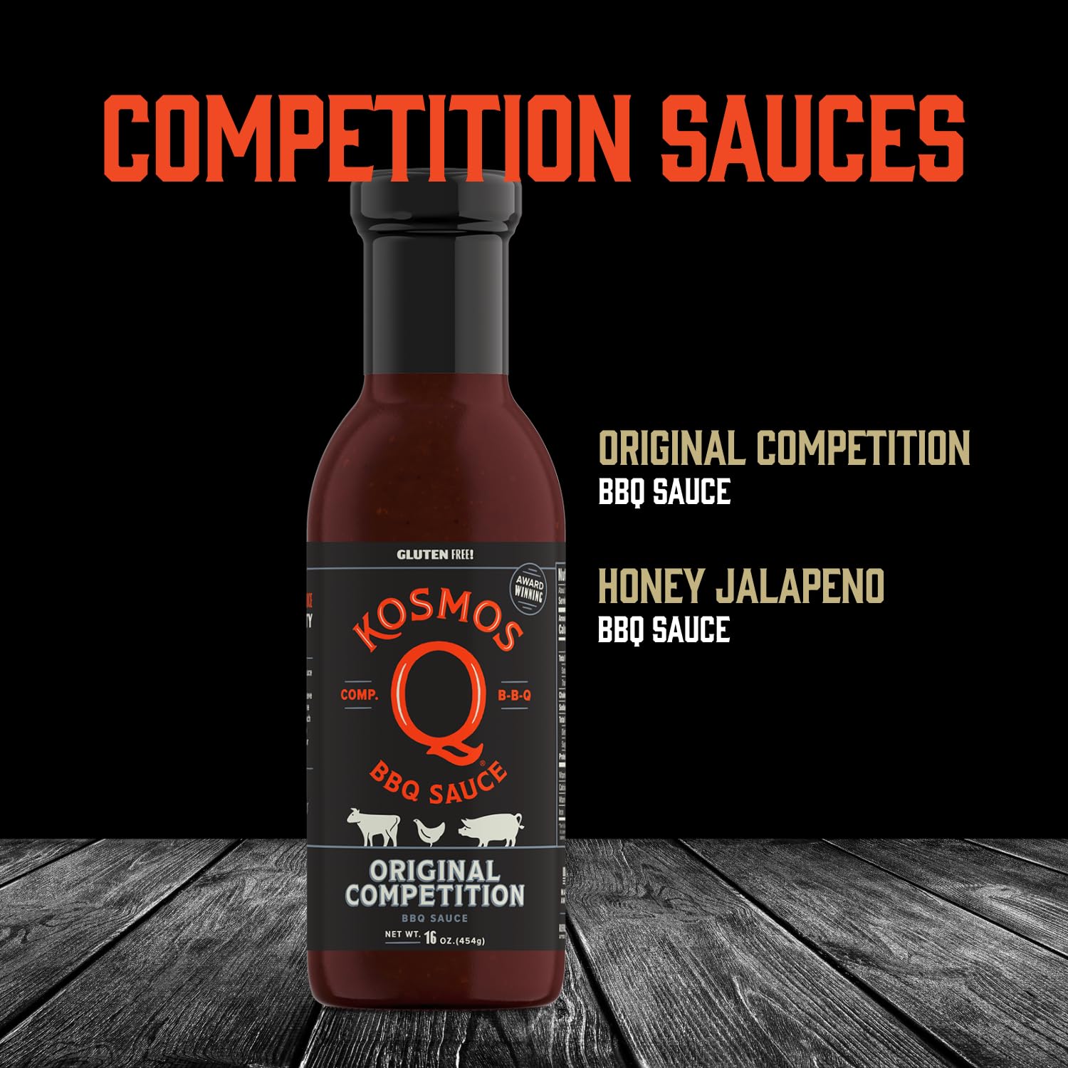 Kosmos Q Pitmaster BBQ Sauce & Spices Gift Set - 8-Piece Grill Seasoning Kit with Barbecue Sauce & Meat Rubs (8 Flavors) - Perfect for Backyard Grilling, Tailgating & BBQ Parties
